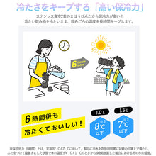 画像をギャラリービューアに読み込む, 象印 名入れ 水筒 ステンレス クールボトル 1リットル 1L 保冷専用 SD-HB10 しまえながデザイン 箱入り